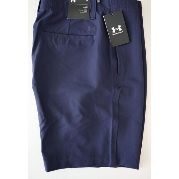 Under Armour 1377302-410 Men's Sz 36 Navy Blue 10" Golf Shorts - Picture 7 of 9